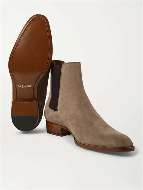 ysl wyatt 30 chelsea boot|Wyatt Chelsea boots in suede .